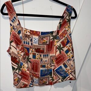 Maurices Multicolor Graphic Tank Top